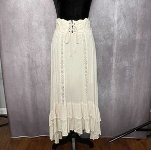 Shyanne Cream Color Western Skirt